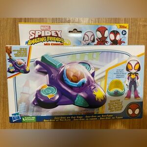 Marvel Spidey Friends Ghost-Spider Vehicle - Purple and Blue